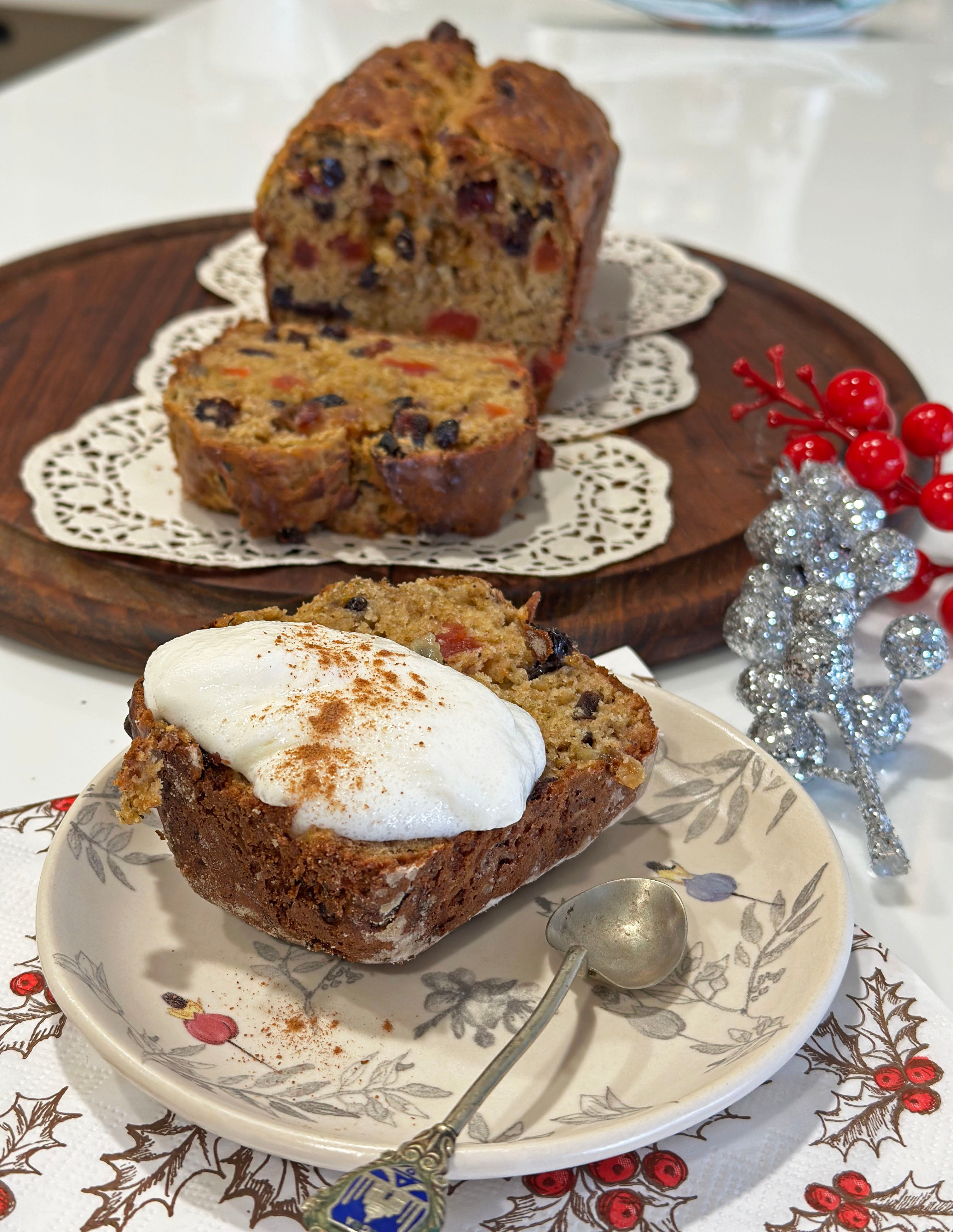 Christmas Banana Bread {whole wheat}