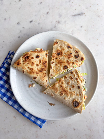 Vegetable Roti Quesadilla